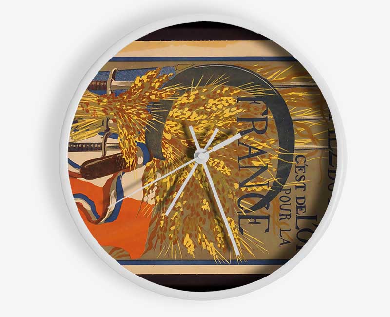 French Poster Clock - Wallart-Direct UK