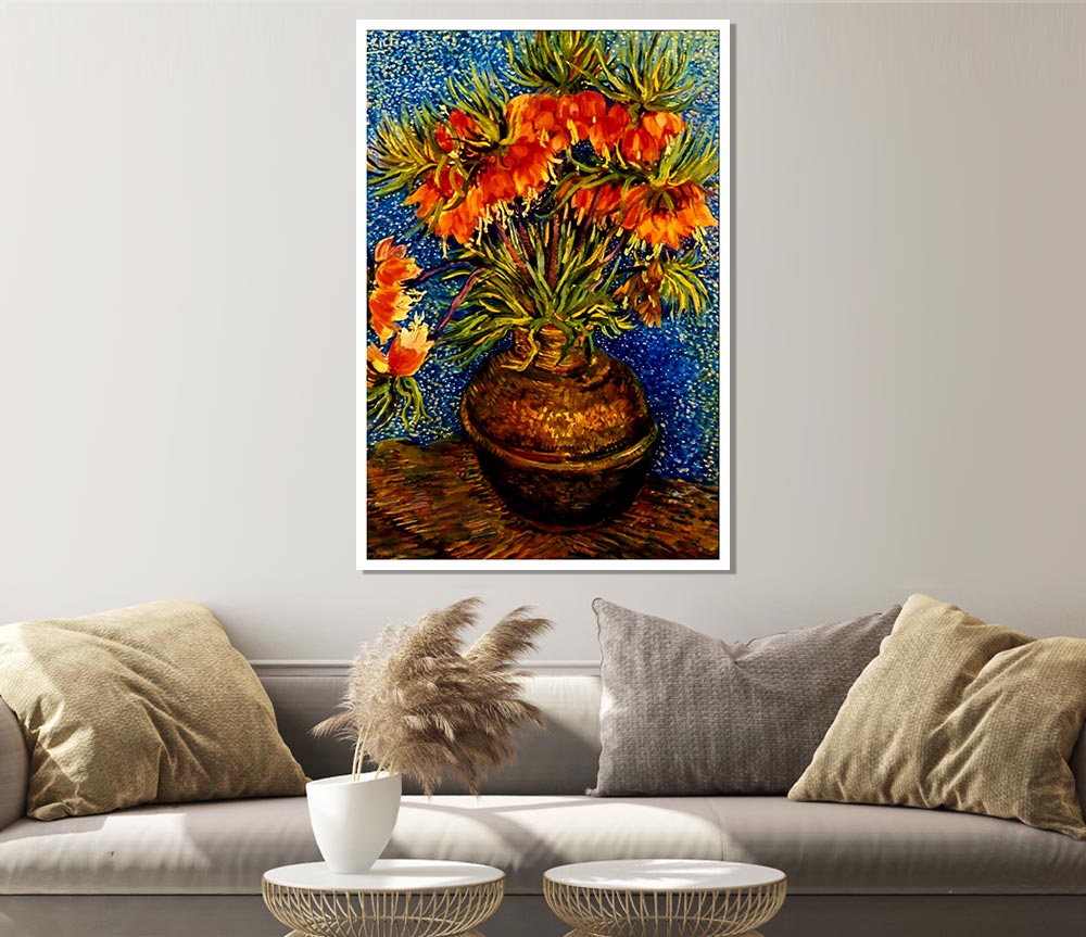 Van Gogh Fritillaries Print Poster Wall Art