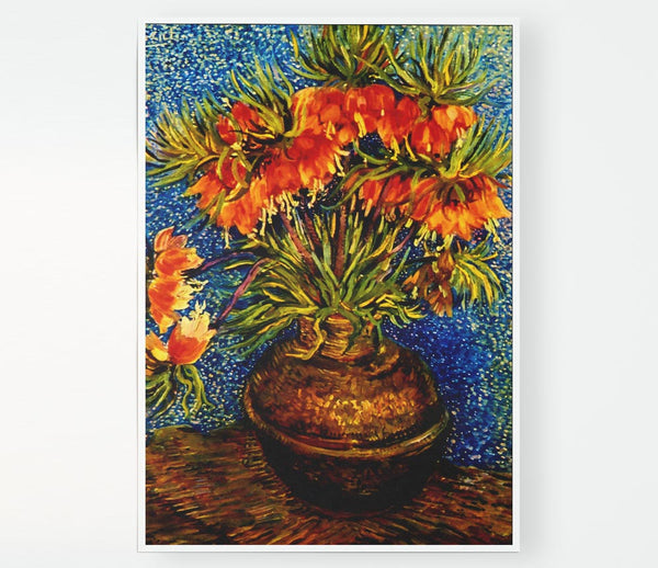 Van Gogh Fritillaries Print Poster Wall Art