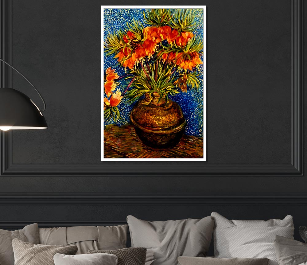 Van Gogh Fritillaries Print Poster Wall Art