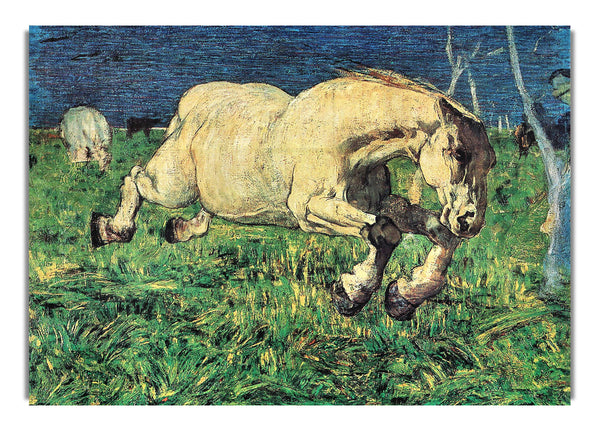 Galoppierendes Pferd von Giovanni Segantini