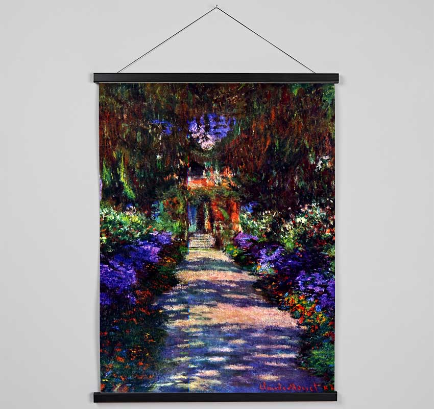 Monet Garden At Giverny 2 Hanging Poster - Wallart-Direct UK