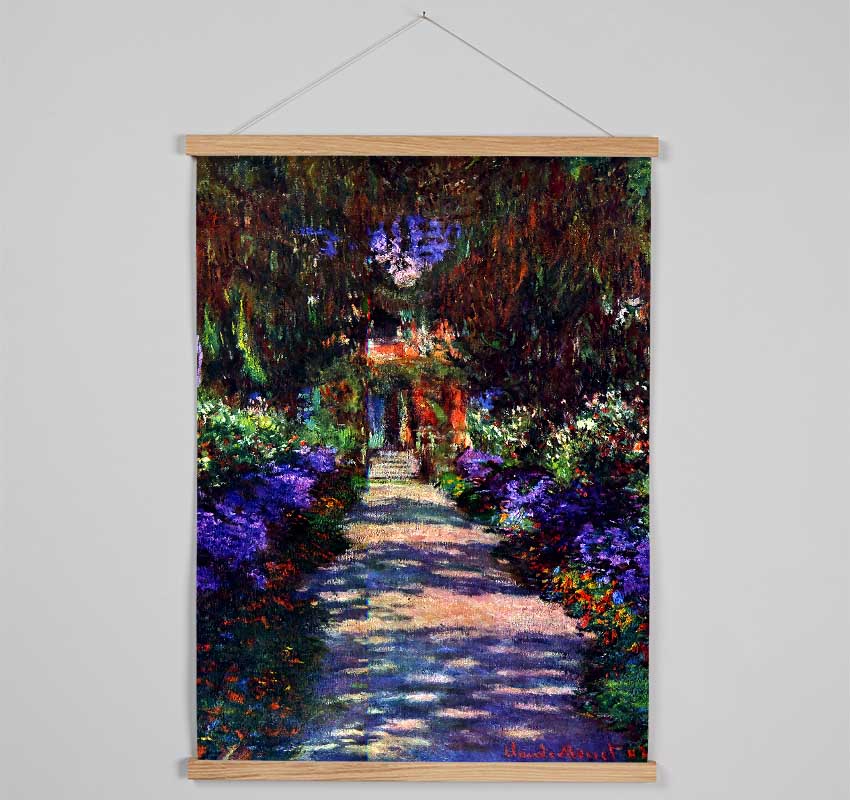 Monet Garden At Giverny 2 Hanging Poster - Wallart-Direct UK