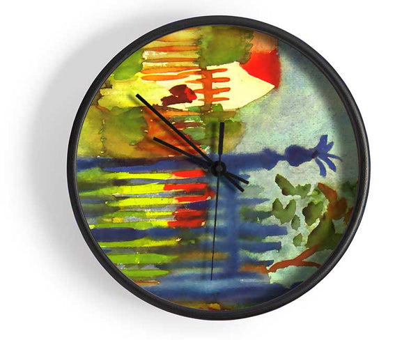 August Macke Garden Gate Clock - Wallart-Direct UK