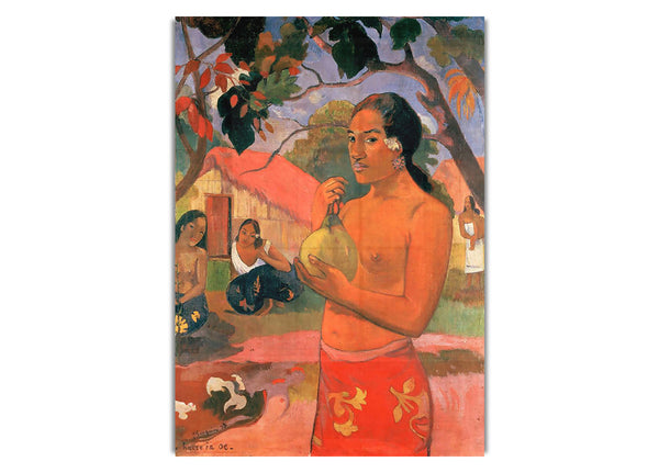 Gauguin  Woman Holding A Fruit