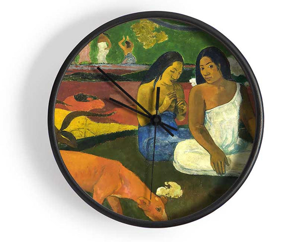 Gauguin Arearea Clock - Wallart-Direct UK