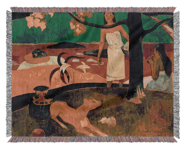 Gauguin Pastorales Tahitiennes Woven Blanket