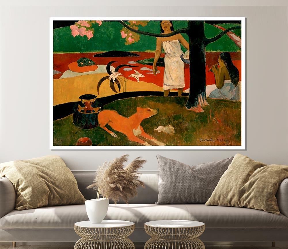 Gauguin Pastorales Tahitiennes Print Poster Wall Art