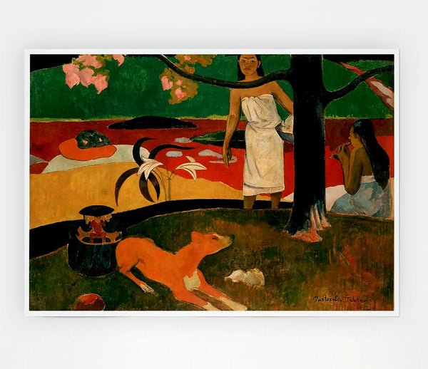 Gauguin Pastorales Tahitiennes Print Poster Wall Art