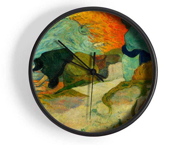 Gauguin Washerwomen In Arles Clock - Wallart-Direct UK