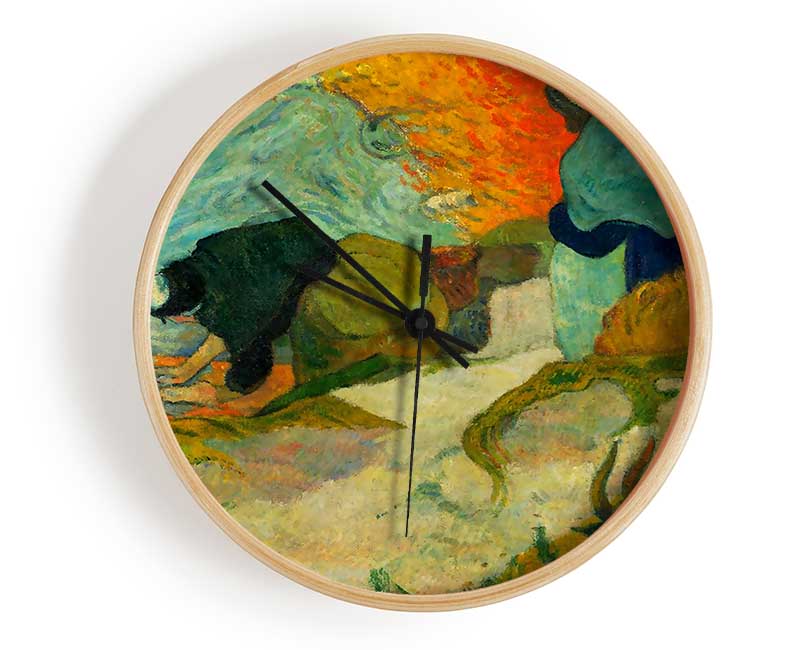 Gauguin Washerwomen In Arles Clock - Wallart-Direct UK