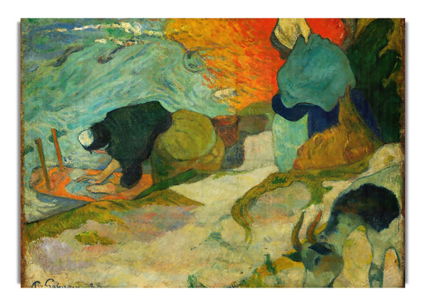 Gauguin Washerwomen In Arles