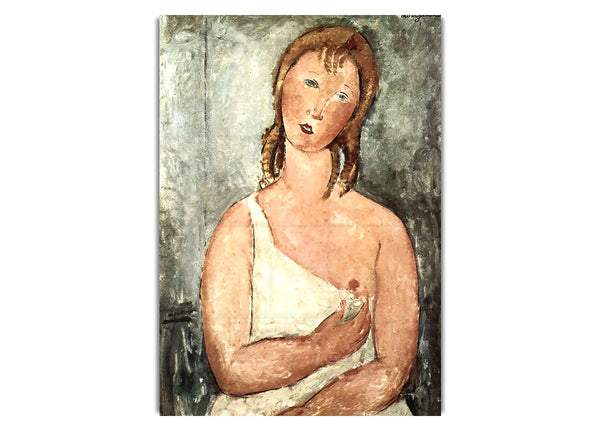 Mädchen im Hemd von Modigliani