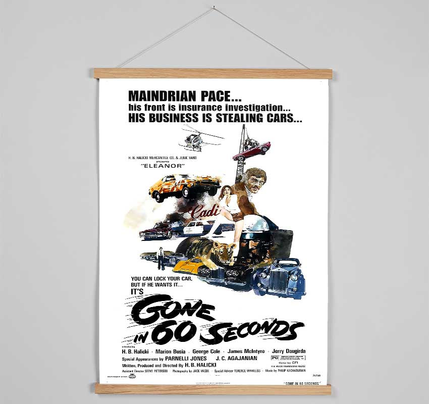 Gone In 60 Seconds Poster 1 Hanging Poster - Wallart-Direct UK