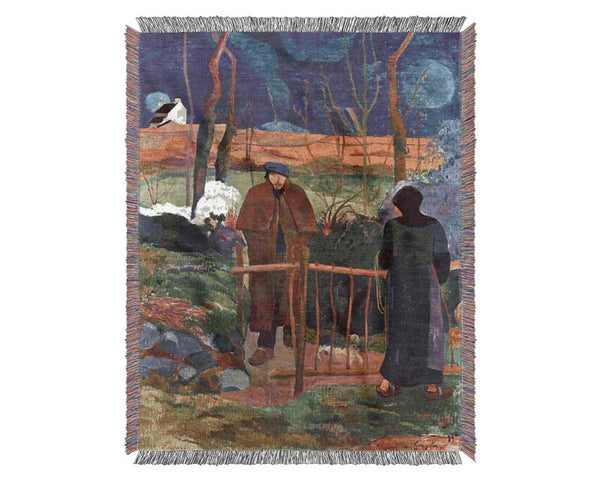 Gauguin Good Day Mr Gauguin Woven Blanket