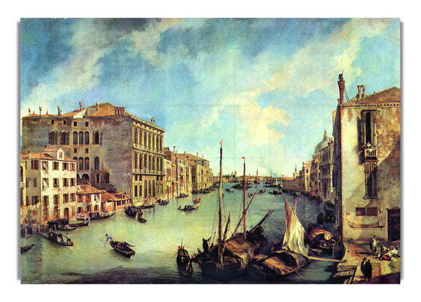 Grand Canal At San Vio By Canaletto