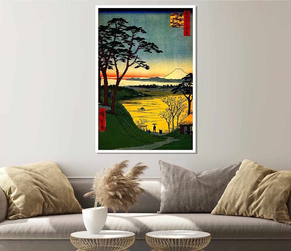 Hiroshige Grandpas Treehouse Print Poster Wall Art