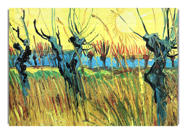 Grazing At Sunset By Van Gogh