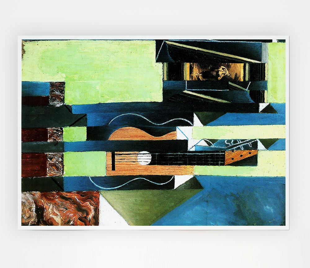 Juan Gris Guitar 2 Print Poster Wall Art