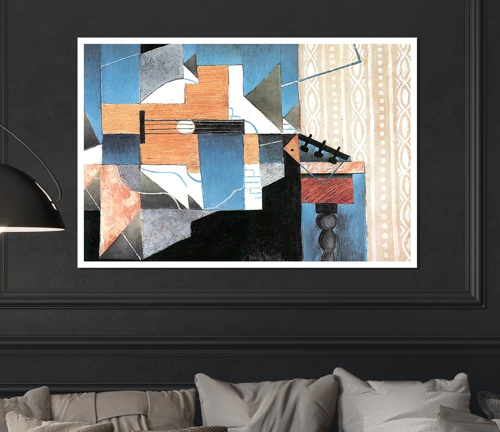 Juan Gris Guitar On A Table Print Poster Wall Art