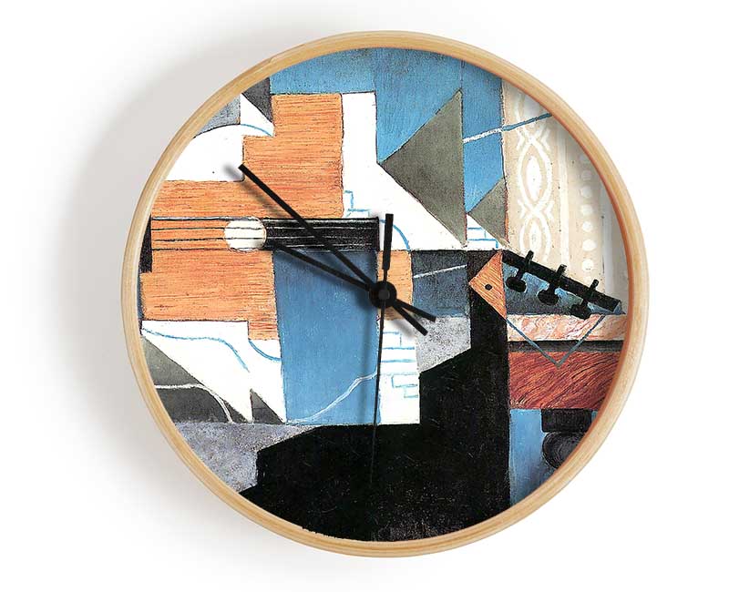 Juan Gris Guitar On A Table Clock - Wallart-Direct UK