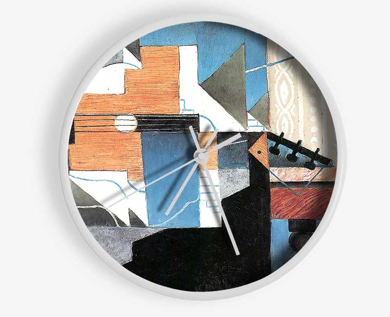 Juan Gris Guitar On A Table Clock - Wallart-Direct UK