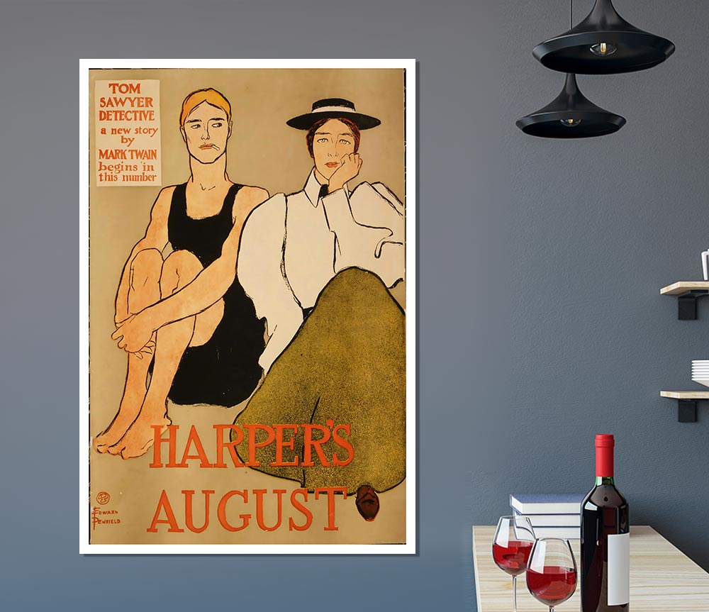 Harpers August Print Poster Wall Art