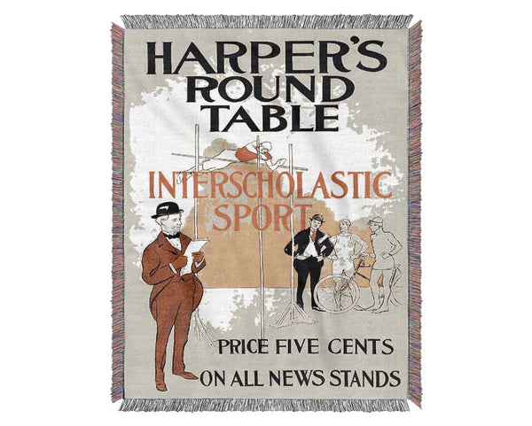 Harpers Round Table Woven Blanket