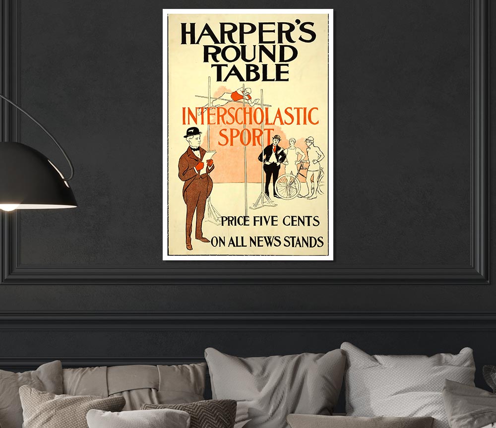 Harpers Round Table Print Poster Wall Art