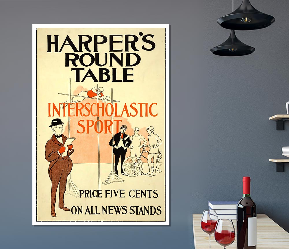 Harpers Round Table Print Poster Wall Art