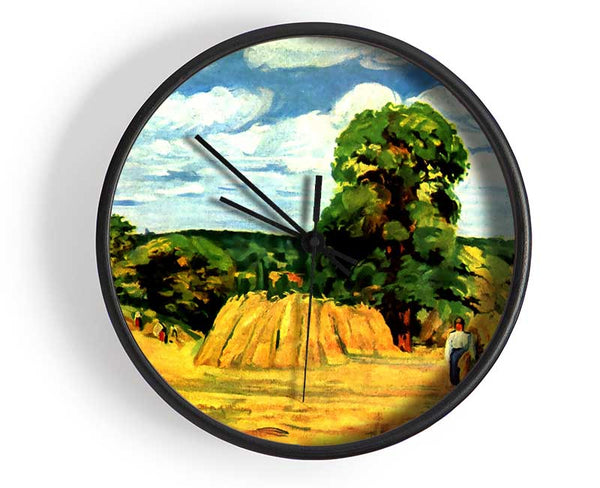 Pissarro Harvest Clock - Wallart-Direct UK