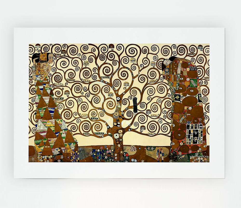 Klimt The Tree Of Life Print Poster Wall Art