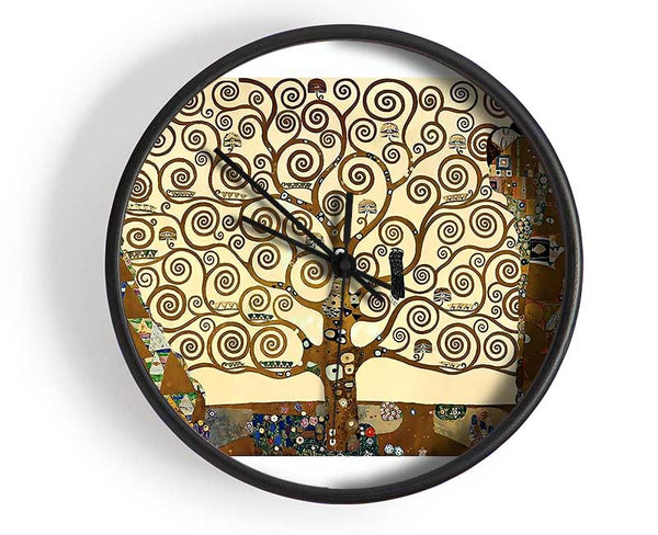 Klimt The Tree Of Life 1 Clock - Wallart-Direct UK