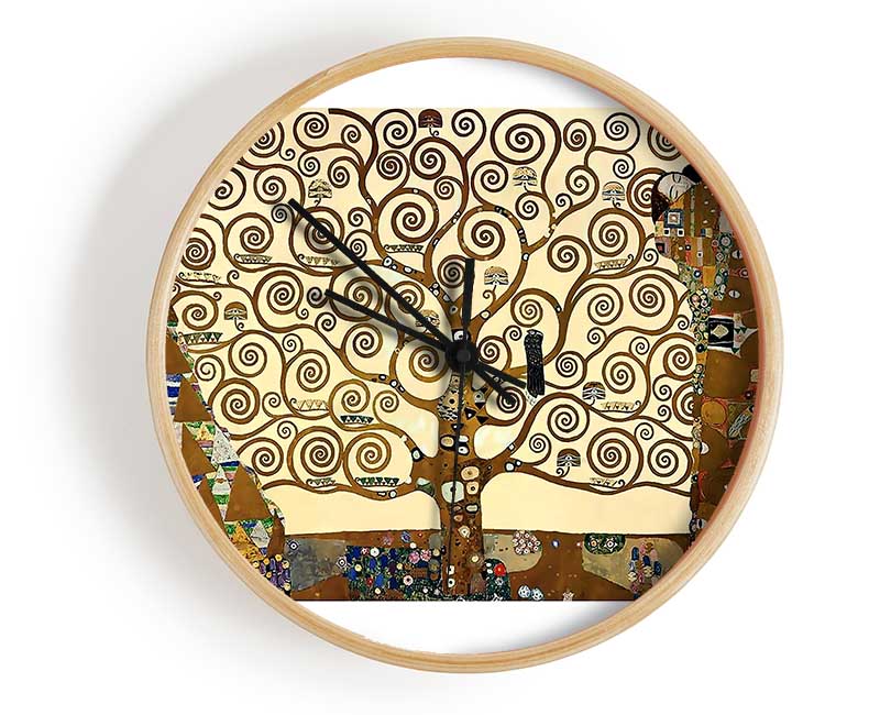 Klimt The Tree Of Life 1 Clock - Wallart-Direct UK