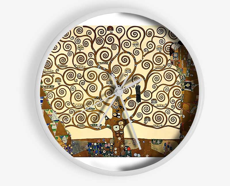 Klimt The Tree Of Life 1 Clock - Wallart-Direct UK