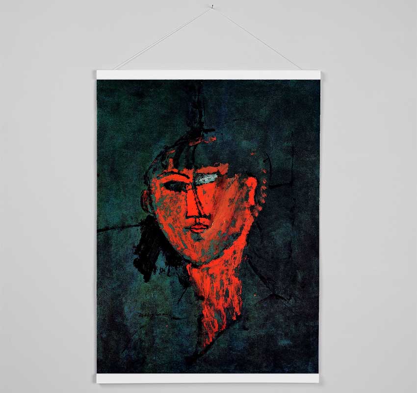 Head By Modigliani Hanging Poster - Wallart-Direct UK