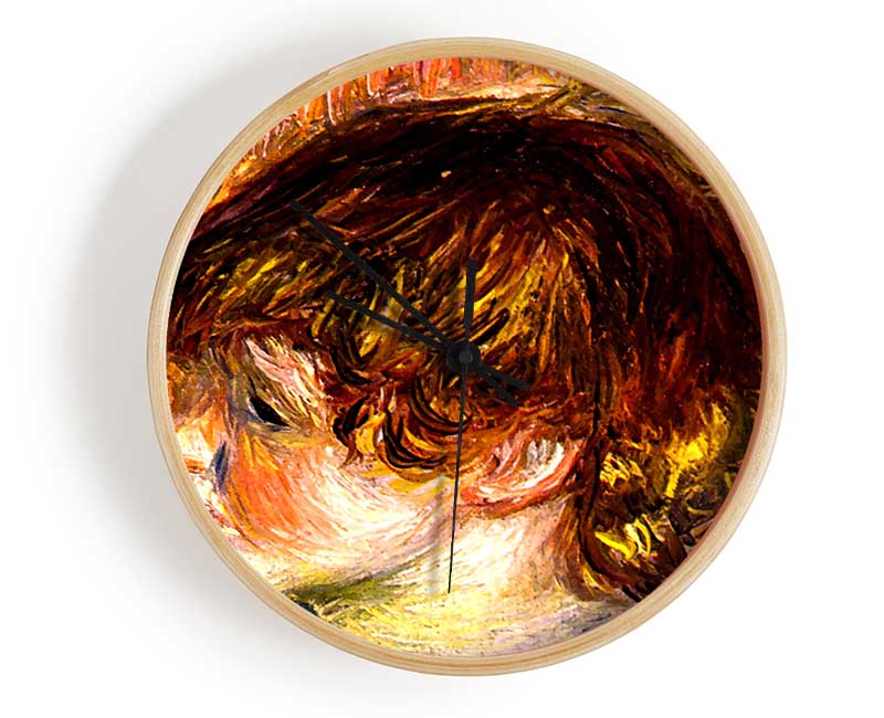 Renoir Head Of A Young Girl Clock - Wallart-Direct UK