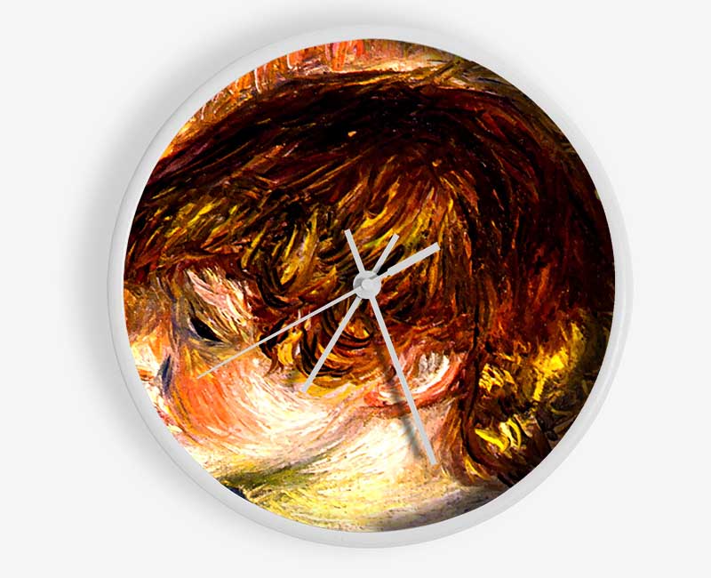 Renoir Head Of A Young Girl Clock - Wallart-Direct UK