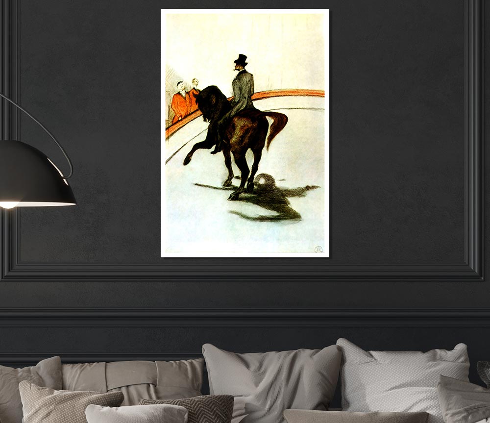 Toulouse Lautrec Horse In The Ring Print Poster Wall Art