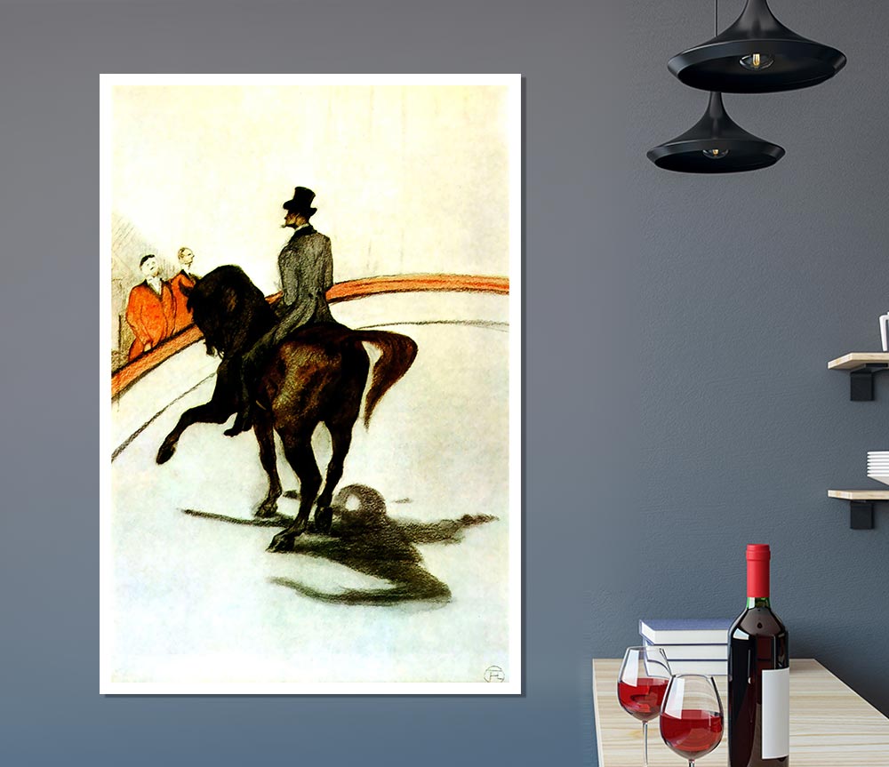 Toulouse Lautrec Horse In The Ring Print Poster Wall Art