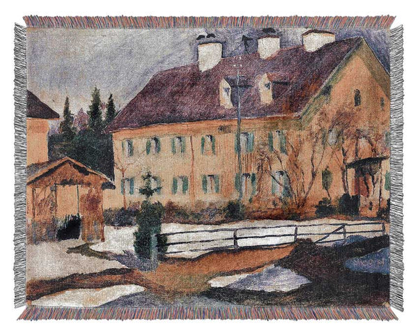 August Macke Hospital In Tegern Sea Woven Blanket