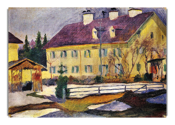 Hospital In Tegern Sea By August Macke