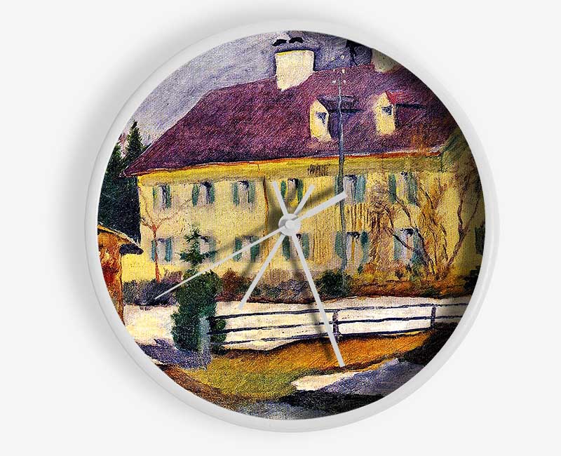 August Macke Hospital In Tegern Sea Clock - Wallart-Direct UK