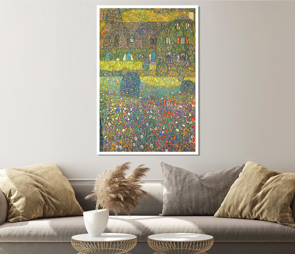 Klimt House In Attersee Print Poster Wall Art