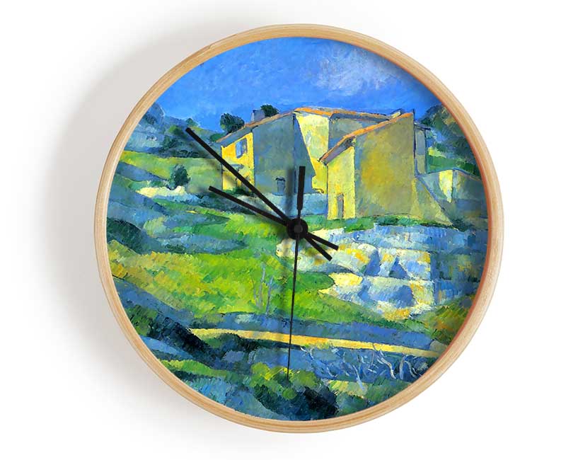 Cezanne House In The Provence Clock - Wallart-Direct UK