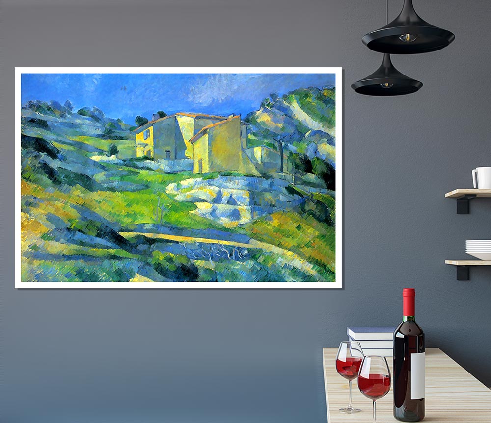 Cezanne House In The Provence Print Poster Wall Art