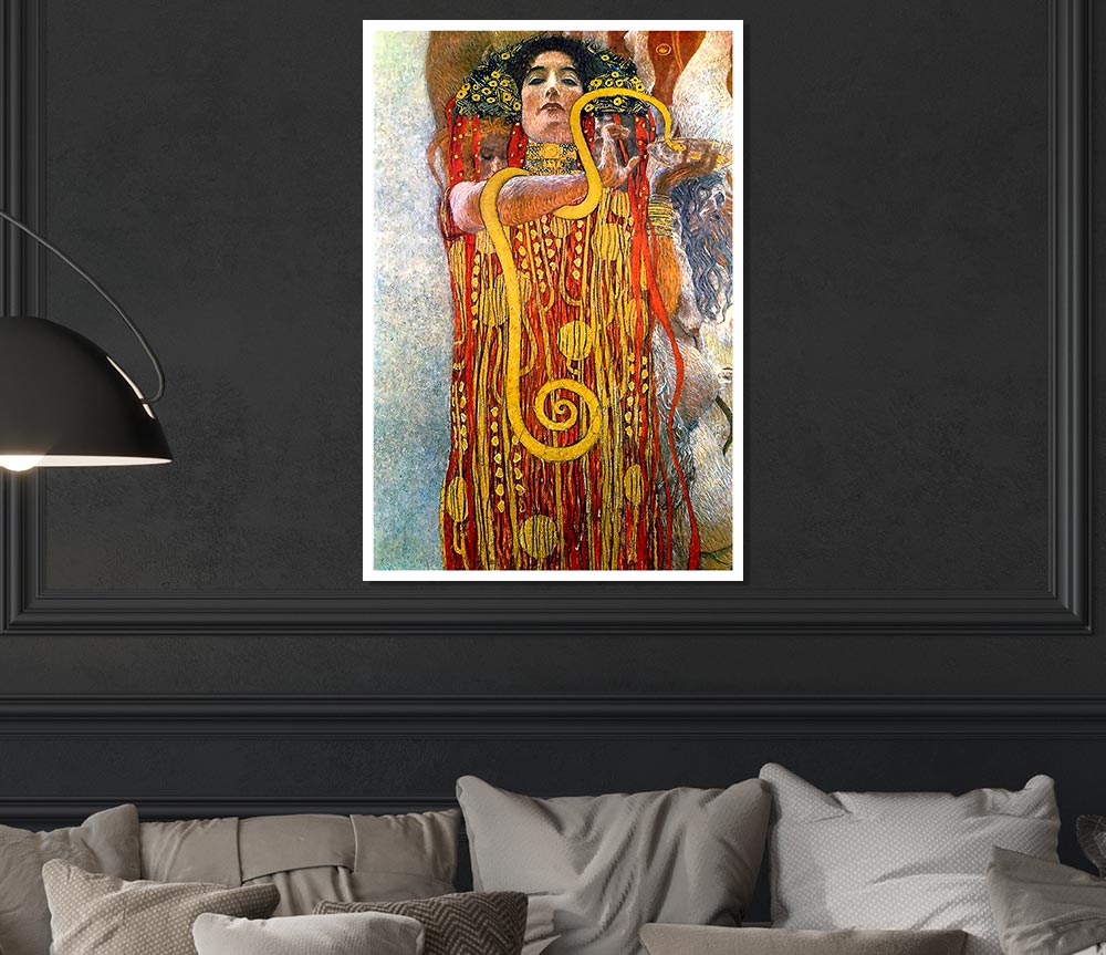 Klimt Hygeia Print Poster Wall Art