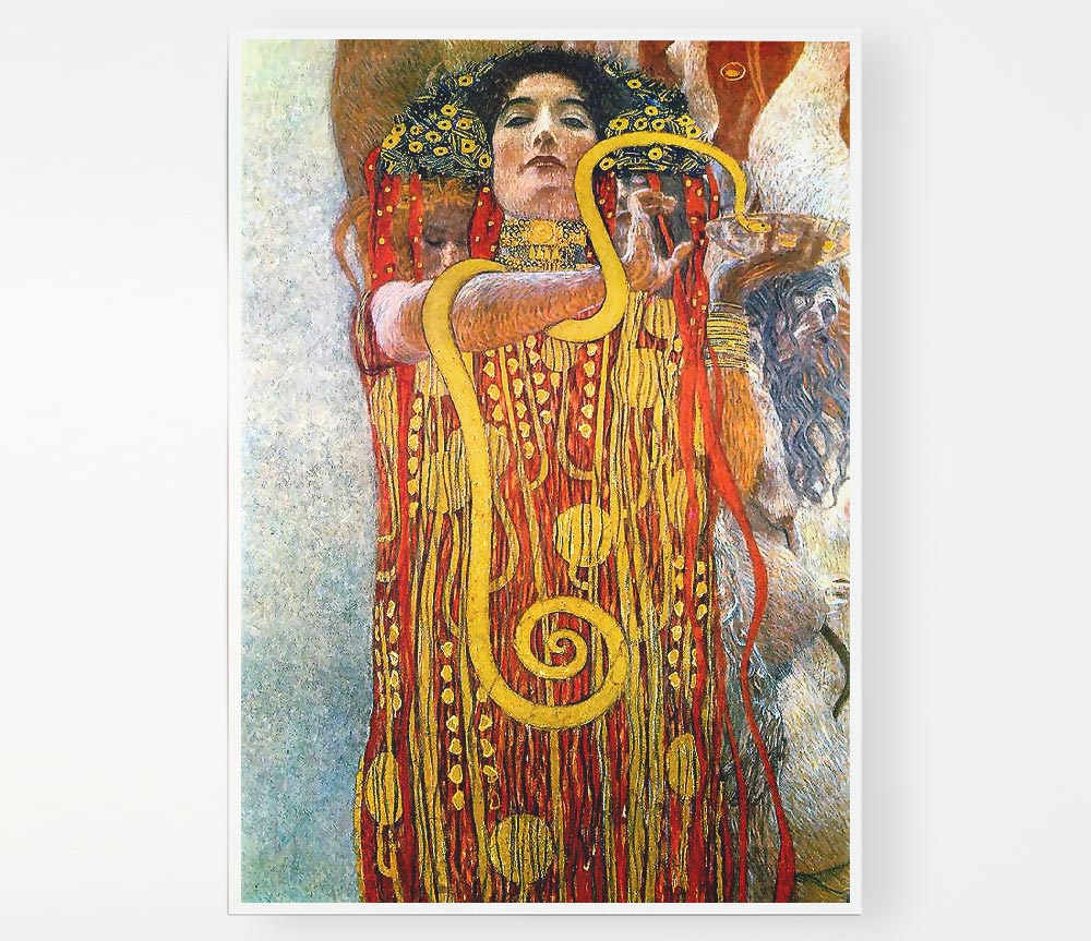 Klimt Hygeia Print Poster Wall Art