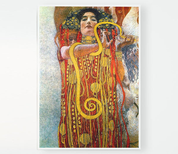 Klimt Hygeia Print Poster Wall Art