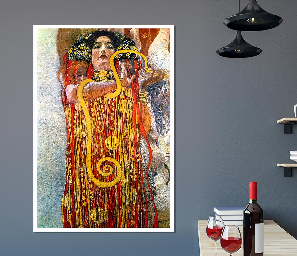 Klimt Hygeia Print Poster Wall Art